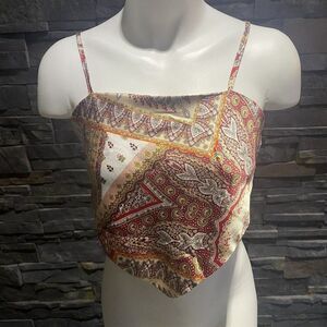 ‎Shein Print Bandana Top Size Small